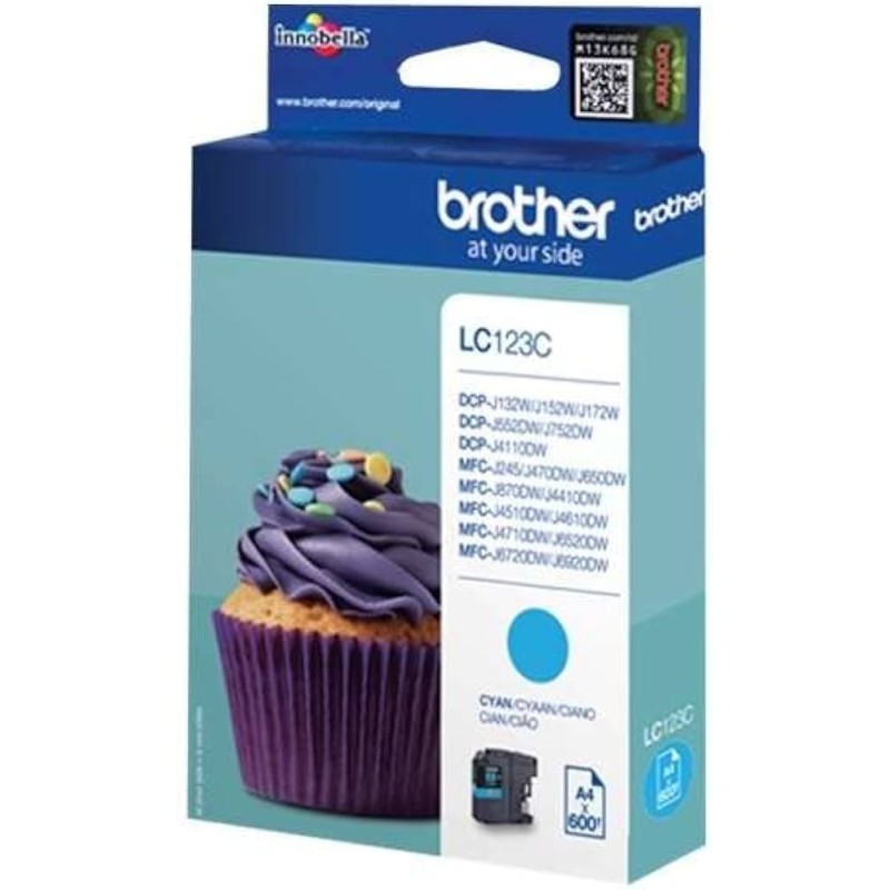 CARTUCCIA ORIGINALE BROTHER LC123CBP LC-123C CIANO DCP-J 4110