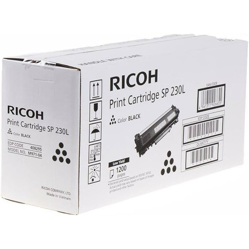 TONER ORIGINALE RICOH 408295 SP230L SP230L 1.2K NERO