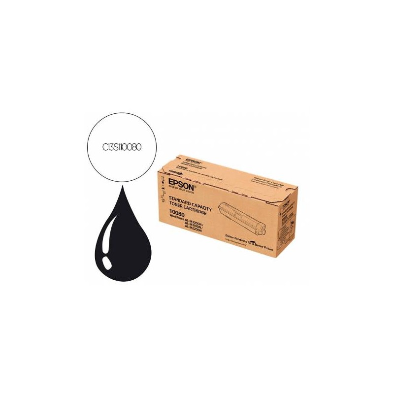 TONER ORIGINALE EPSON ACULASER AL-M320DN AL-M310 C13S110080 2.7K NERO