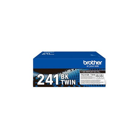 BIPACK TONER ORIGINALE BROTHER HL 3140 DCP 9020 NERO TN-241BK TN241BKTWIN