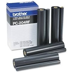 NASTRO ROTOLO TRASFERIMENTO TERMICO ORIGINALE BROTHER PC204rRF 04PEZZI