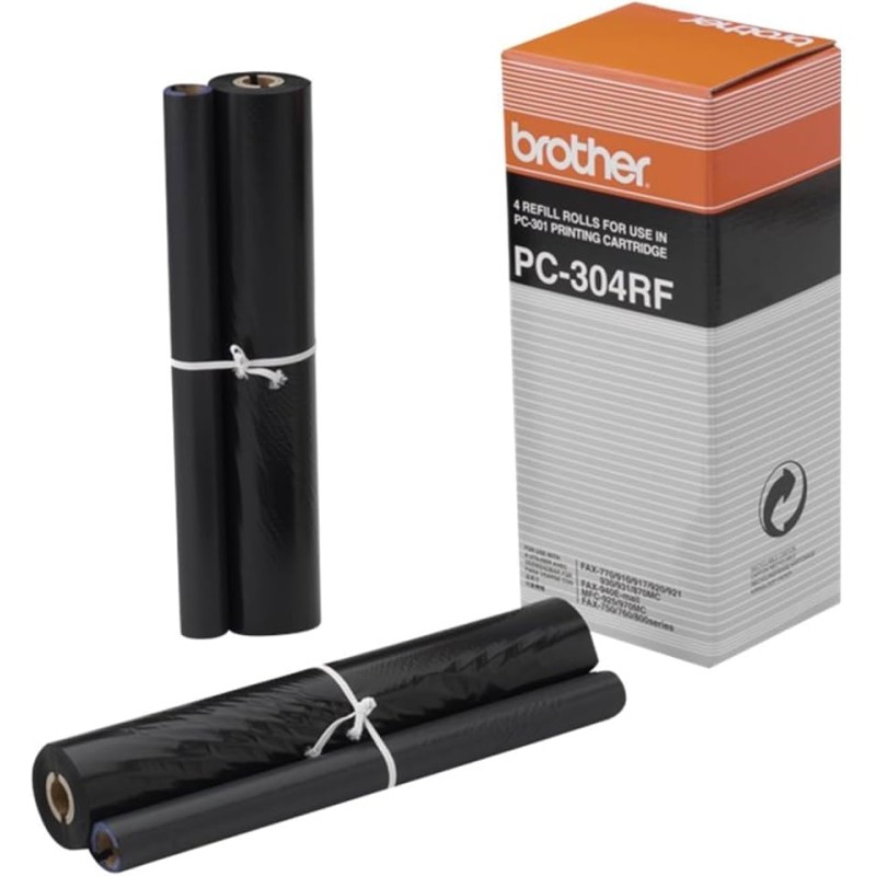 NASTRO ROTOLO TRASFERIMENTO TERMICO ORIGINALE BROTHER PC304RF 04PEZZI