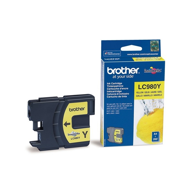 CARTUCCIA ORIGINALE BROTHER DCP 145C MFC 290C MFC 250C LC-980Y GIALLO