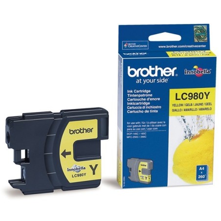 CARTUCCIA ORIGINALE BROTHER DCP 145C MFC 290C MFC 250C LC-980Y GIALLO