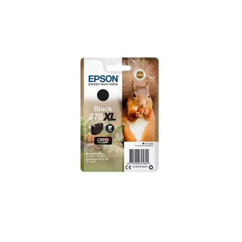 CARTUCCIA ORIGINALE EPSON C13T37914010 378XL NERO PHOTO HD XP-15000 T3791