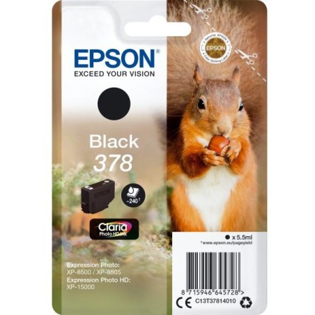 CARTUCCIA ORIGINALE EPSON C13T37814010 378 NERO XP-15000 T3781