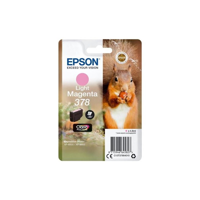 CARTUCCIA ORIGINALE EPSON C13T37864010 378 LIGHT MAGENTA XP-15000 T3786