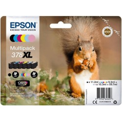 MULTIPACK 6 CARTUCCE ORIGINALI EPSON 378XL C13T37984010 Expression Photo HD XP-15000