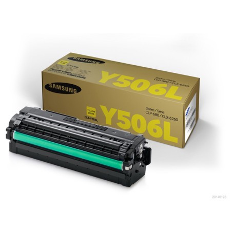 TONER ORIGINALE SAMSUNG CLP 680 CLX6260 CLT-Y506L GIALLO SU515A