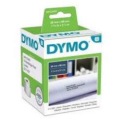 ETICHETTE ADESIVE PERMANENTE ORIGINALE DYMO DM-99012 DM99012 S0722400 89mm x 36mm 260pz