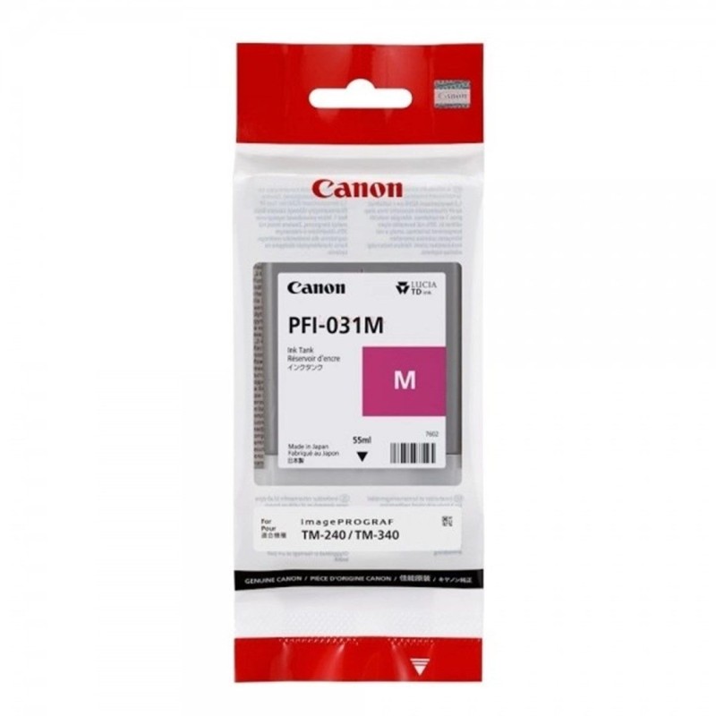 CARTUCCIA ORIGINALE CANON 6265C001 PFI-031M MAGENTA ImagePROGRAF TM-240,TM-340