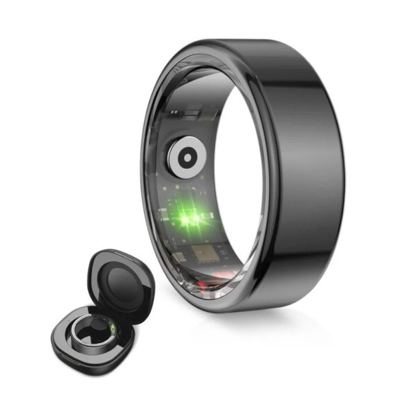 ANELLO INTELLIGENTE Ksix Saturn Smart Ring BSR01N11 Taglia L (Taglia L) Nero