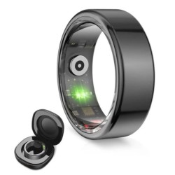 ANELLO INTELLIGENTE Ksix Saturn Smart Ring BSR01N12 Taglia XL (Taglia 12) Nero