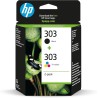 BIPACK CARTUCCIA ORIGINALE HP 3YM92AE 303 NERO+COLORE Inspire 7220e