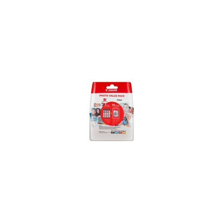 MULTIPACK 04 CARTUCCA ORIGINALE CANON 2052C006 CLI581XL 2052C004 2052C006 TR7500 + 50 fogli di carta fotografica