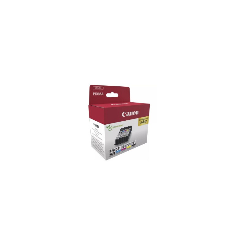 MULTIPACK 5 CARTUCCE ORIGINALI CANON 2078C007 PGI580 CLI581 TR7500
