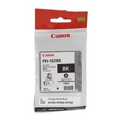 CARTUCCIA ORIGINALE CANON PFI-102BK PFI 102BK NERO DYE IPF 500 0895B001