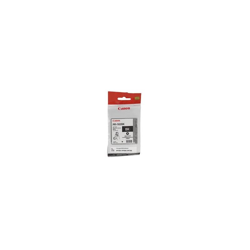 CARTUCCIA ORIGINALE CANON PFI-102BK PFI 102BK NERO DYE IPF 500 0895B001