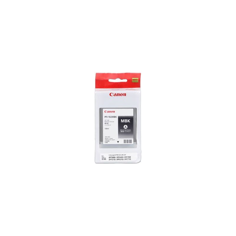 CARTUCCIA ORIGINALE CANON PFI-102MBK PFI 102MBK NERO MATTE DYE IPF 500 0894B001