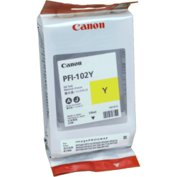 CARTUCCIA ORIGINALE CANON PFI-102Y PFI 102Y GIALLO DYE IPF 500 0898B001