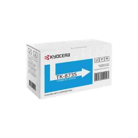 TONER ORIGINALE KYOCERA TK8735 TK-8735C CIANO 1T02XNCNL0 TASKALFA 7052CI