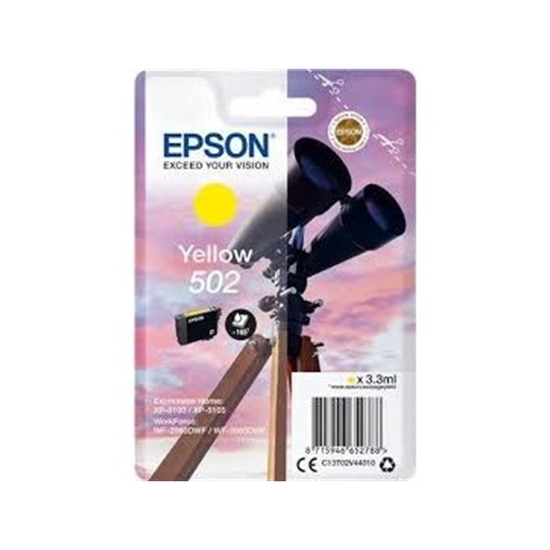 CARTUCCIA ORIGINALE C13T02V44010 BINOCOLO 502 GIALLO SURECOLOR B6000 SCF6070