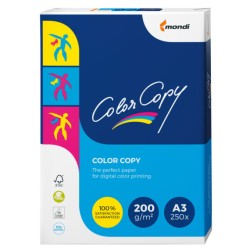 RISMA CARTA A3 COLORY COPY MONDI BIANCO 200 GR 250 FOGLI FSC