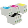 MULTIPACK 10PZ CARTUCCIA COMPATIBILE EPSON STYLUS SX125 T1285 4BK 2X CMY