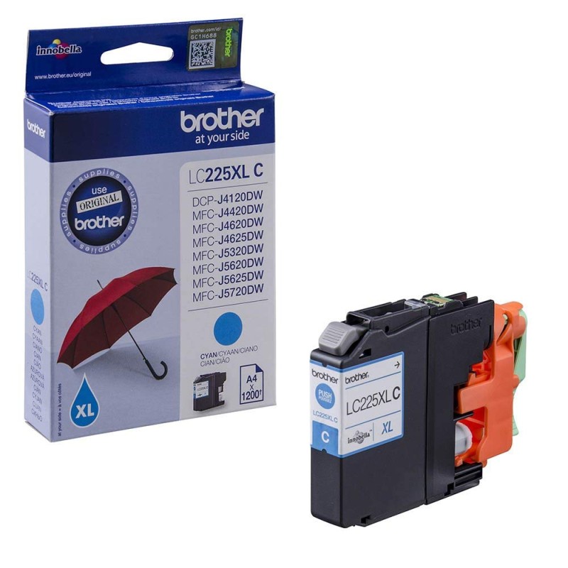 CARTUCCIA ORIGINALE BROTHER LC-225XL CIANO LC225 XL MFC-J4420DW