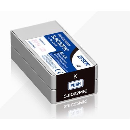 CARTUCCIA ORIGINALE EPSON SJIC22P(K) NERA COLORWORKS TM C3500 C33S020601