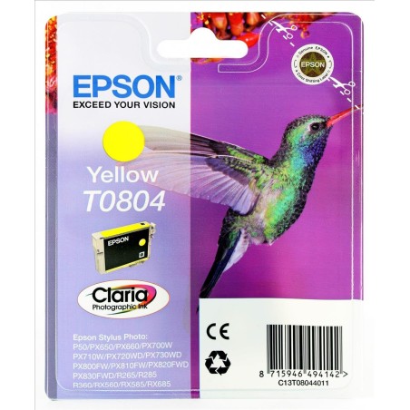 CARTUCCIA ORIGINALE EPSON STYLUS R265 R360 R560 GIALLO T0804 C13T08044011