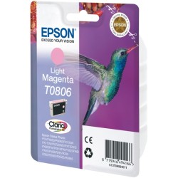 CARTUCCIA ORIGINALE EPSON STYLUS R265 R360 R560 Light Magenta T0806 C13T08064011