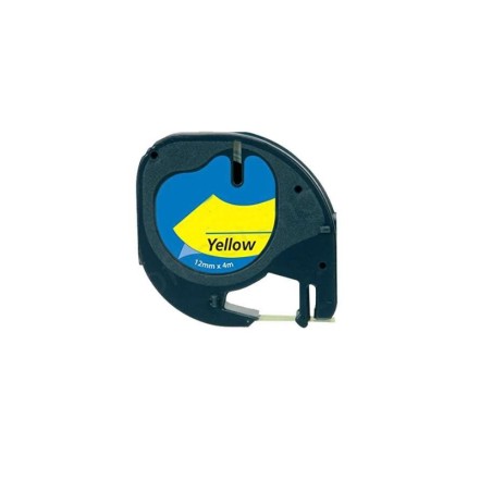 NASTRO COMPATIBILE DYMO LETRATAG S0721620 D1 91202 Larghezza 12 mm x 4 metri