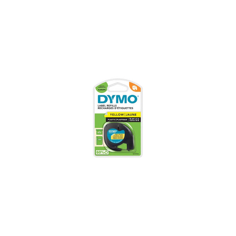 NASTRO ORIGINALE DYMO LETRATAG S0721620 D1 91202 Larghezza 12 mm x 4 metri