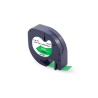 NASTRO ETICHETTE COMPATIBILE Dymo LetraTag S0721640 D1 91204 Larghezza 12 mm x 4 metri