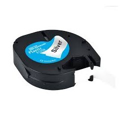 NASTRO ETICHETTE COMPATIBILE DYMO LetraTag S0721730 D1 91208 Larghezza 12 mm x 4 metri