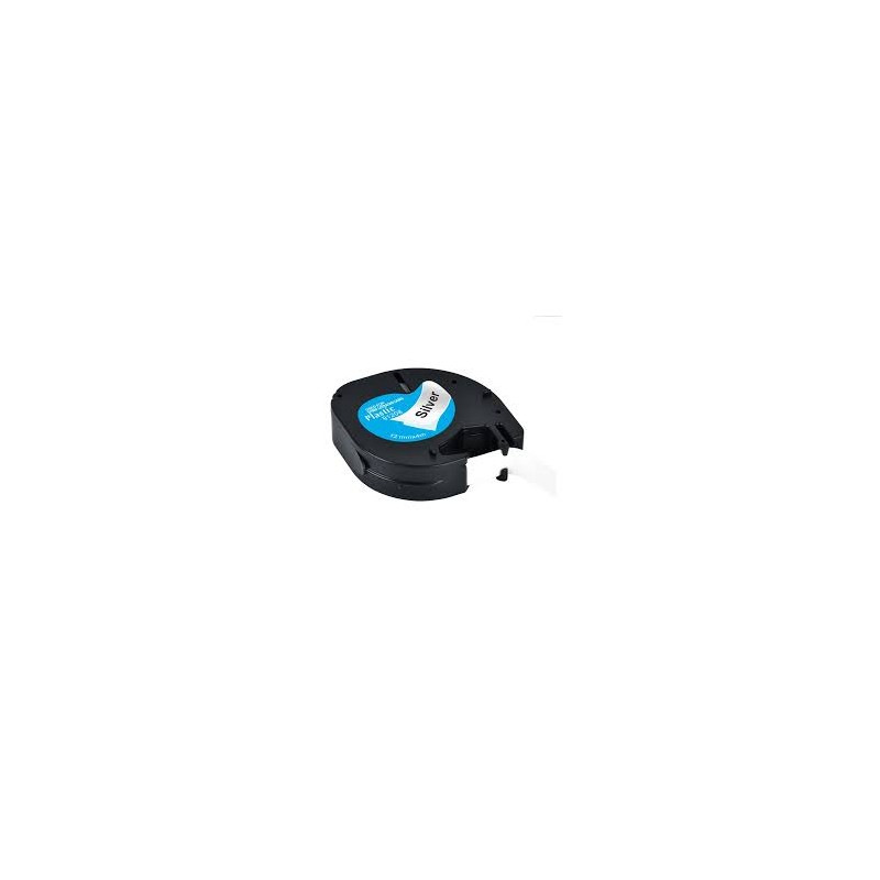 NASTRO ETICHETTE COMPATIBILE DYMO LetraTag S0721730 D1 91208 Larghezza 12 mm x 4 metri