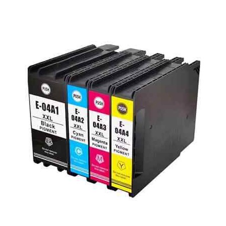 CARTUCCIA COMPATIBILE PIGMENTATO EPSON T04A4 C13T04B440 C13T04A44N GIALLO Workforce Pro C8190