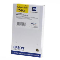 CARTUCCIA ORIGINALE PIGMENTATO EPSON T04A4 C13T04A440 C13T04A44N GIALLO Workforce Pro C8190