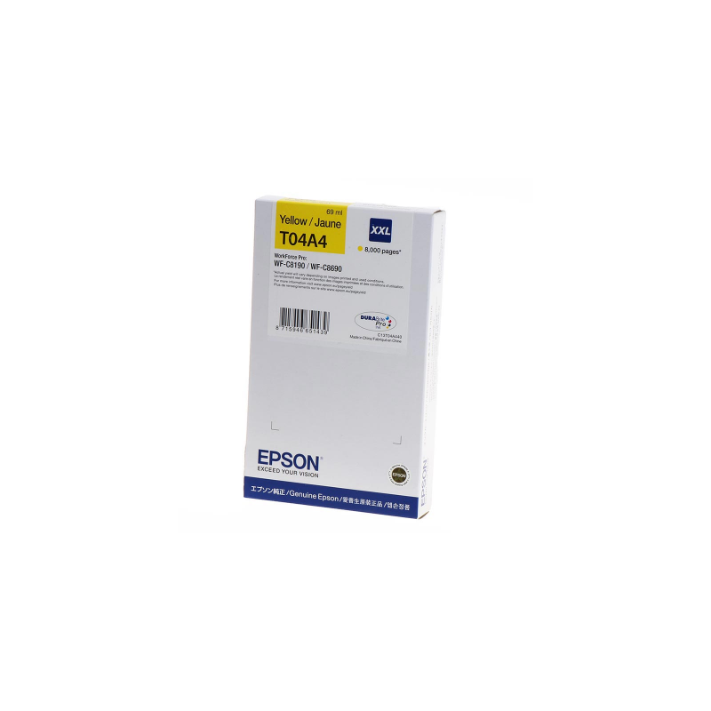 CARTUCCIA ORIGINALE PIGMENTATO EPSON T04A4 C13T04A440 C13T04A44N GIALLO Workforce Pro C8190