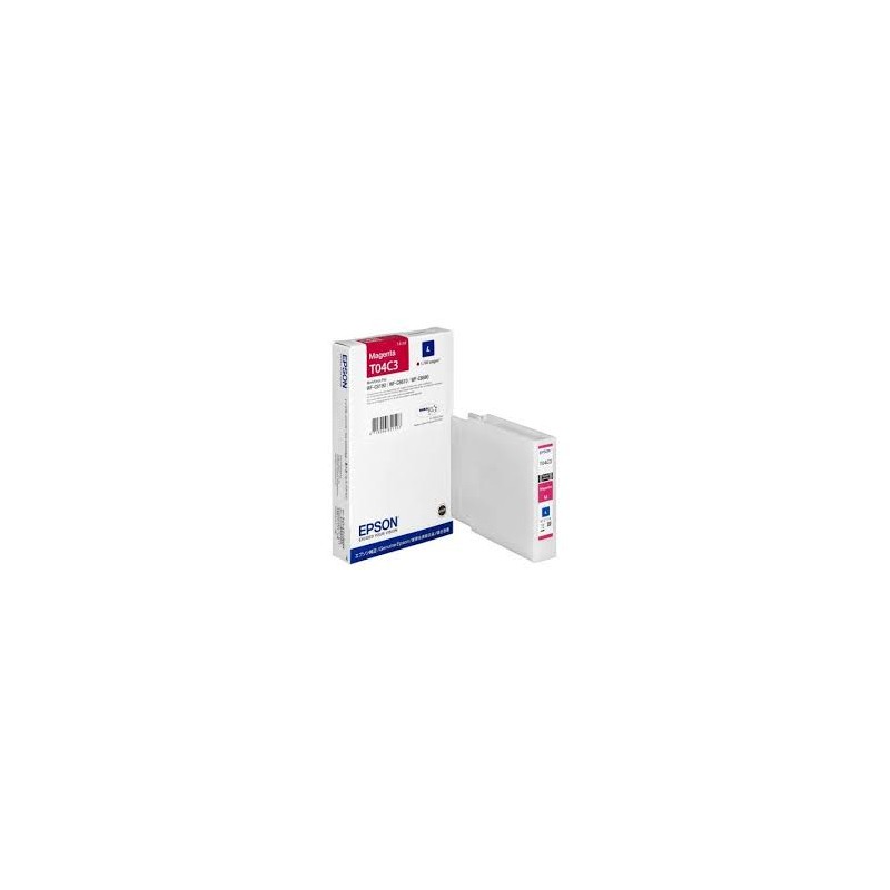 CARTUCCIA ORIGINALE PIGMENTATO EPSON T04C3 C13T04C340 C13T04C34N MAGENTA Workforce Pro C8190