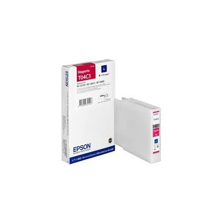CARTUCCIA ORIGINALE PIGMENTATO EPSON T04C3 C13T04C340 C13T04C34N MAGENTA Workforce Pro C8190