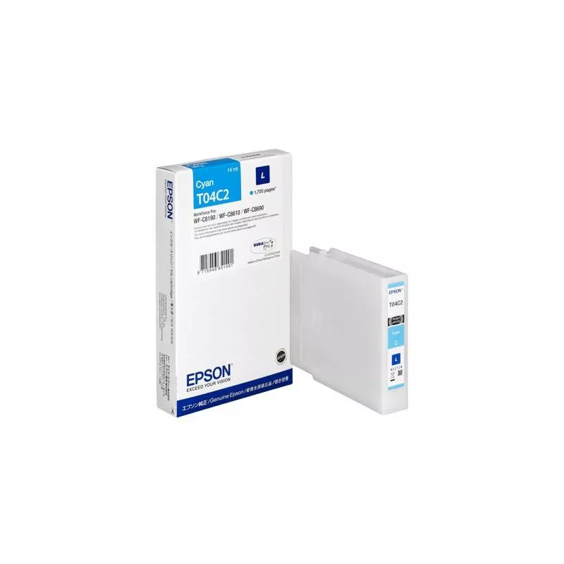CARTUCCIA ORIGINALE PIGMENTATO EPSON T04C2 C13T04C240 C13T04C24N MAGENTA Workforce Pro C8190