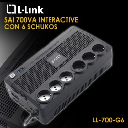 GRUPPO DI CONTINUITA' UPS L-LINK LL-700 700VA 360W