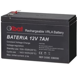 BATTERIA GRUPPO DI CONTINUITA' UPS ELBAT 12V 7Ah Dimensioni: 15x6,5x9,5 cm
