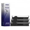 NASTRO MATRICE DI PUNTI 03 PEZZI ORIGINALE NERO EPSON PLQ20 PLQ22 PLQ30 C13S015339 C13S015339