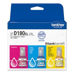 MULTIPACK INCHIOSTRO ORIGINALE BROTHER BTD180CLVAL CIANO MAGENTA GIALLO DCP T 780 DW