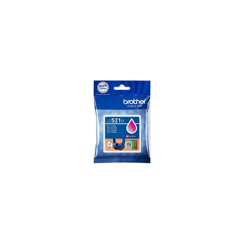 CARTUCCIA INCHIOSTRO ORIGINALE LC521M LC-521M MAGENTA DCP J1260W