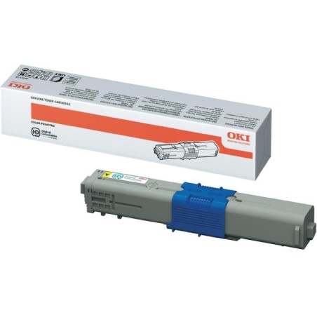 TONER ORIGINALE OKI C310 C510 MC351 MC361 GIALLO 44469704 2K