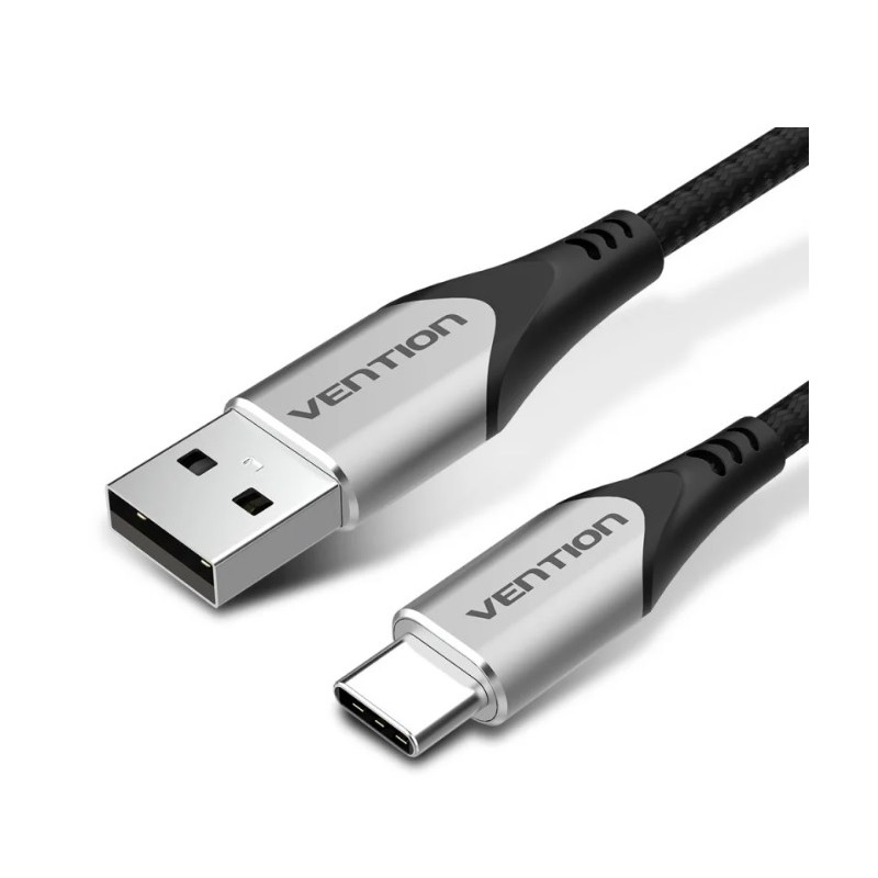 Cavo Vention USB-A maschio a USB-C maschio 3A 60W 480Mbps - 0,25m - Colore grigio